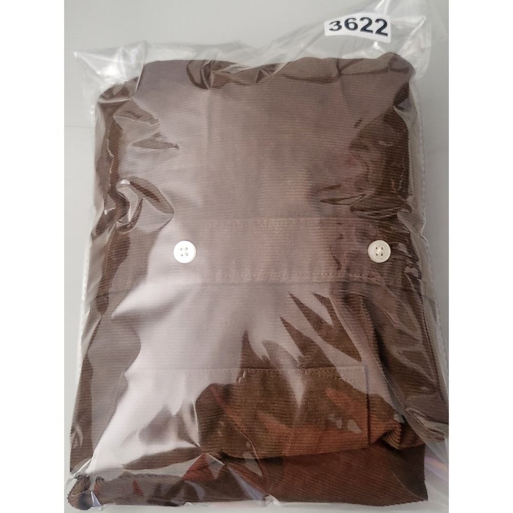NWT HM Corduroy Shirt Mens XL Brown‎ Button Down Long Sleeve Casual Regular Fit - Picture 11 of 11